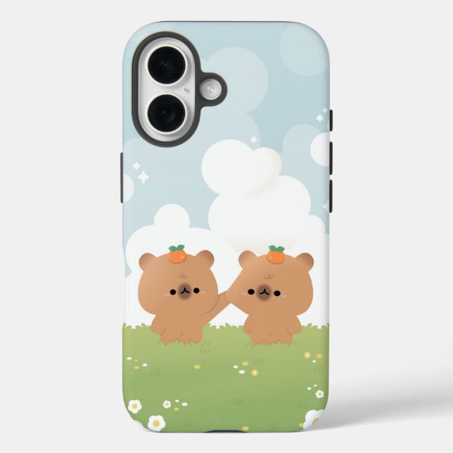 Romantic Capybara Couple Case-Mate iPhone Case (Back)