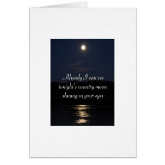Romantic Card - Full Moon