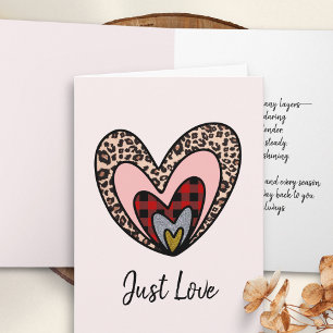 Romantic Card – Just Love Hearts