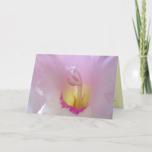 Romantic card with text