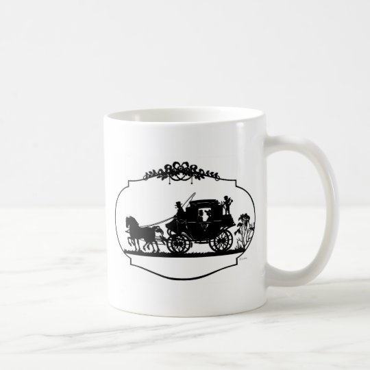 Romantic Carriage Sillhouette Coffee Mug
