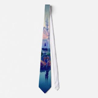 ROMANTIC CASTLE & SWAN by SHARON SHARPE Tie