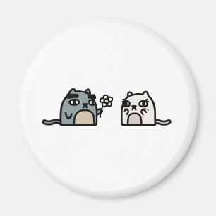 Romantic Cat Magnet