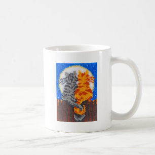 Romantic Cats Latch Hook Coffee Mug