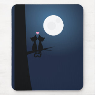 Romantic Cats Mouse Mat