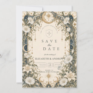 Romantic Celestial Garden Wedding Save The Date