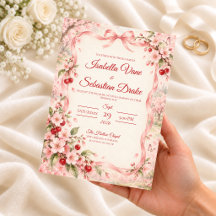 Romantic Cherry Blossom Coquette Wedding