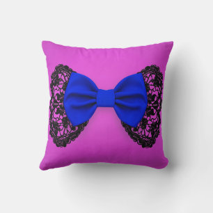 Romantic Chic Trendy Stylish Cute Girly Bow Lace Cushion