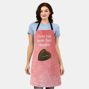 Romantic Chocolate Heart Apron