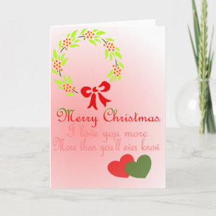 Romantic Christmas Holiday Card