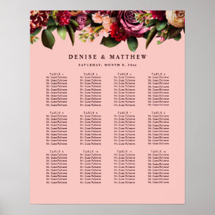 Romantic Chrysanthemum on Gossamer Pink Poster