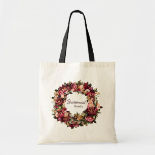Romantic Chrysanthemum on Gossamer Pink Tote Bag