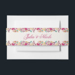 Romantic Classical Pearl Swan Floral Frame Wedding Invitation Belly Band<br><div class="desc">Beautiful Invitation to celebrate Special occasions and festivals comes with digital and E-invitation as per your request. We would love to replicate our designs to make multiple products like rsvp cards, labels envelopes, and more. Customisation is available for ready to print on request at info@shamaurcreatif@gmail.com. Look Forward to hearing from...</div>