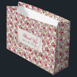 Romantic Classical Pearl Swan Floral Frame Wedding Large Gift Bag<br><div class="desc">Beautiful Invitation to celebrate Special occasions and festivals comes with digital and E-invitation as per your request. We would love to replicate our designs to make multiple products like rsvp cards, labels envelopes, and more. Customisation is available for ready to print on request at info@shamaurcreatif@gmail.com. Look Forward to hearing from...</div>