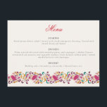 Romantic Classical Pearl Swan Floral Frame Wedding Menu<br><div class="desc">Beautiful Invitation to celebrate Special occasions and festivals comes with digital and E-invitation as per your request. We would love to replicate our designs to make multiple products like rsvp cards, labels envelopes, and more. Customisation is available for ready to print on request at info@shamaurcreatif@gmail.com. Look Forward to hearing from...</div>