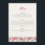 Romantic Classical Pearl Swan Floral Frame Wedding Menu<br><div class="desc">Beautiful Invitation to celebrate Special occasions and festivals comes with digital and E-invitation as per your request. We would love to replicate our designs to make multiple products like rsvp cards, labels envelopes, and more. Customisation is available for ready to print on request at info@shamaurcreatif@gmail.com. Look Forward to hearing from...</div>