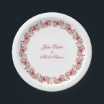 Romantic Classical Pearl Swan Floral Frame Wedding Paper Plate<br><div class="desc">Beautiful Invitation to celebrate Special occasions and festivals comes with digital and E-invitation as per your request. We would love to replicate our designs to make multiple products like rsvp cards, labels envelopes, and more. Customisation is available for ready to print on request at info@shamaurcreatif@gmail.com. Look Forward to hearing from...</div>