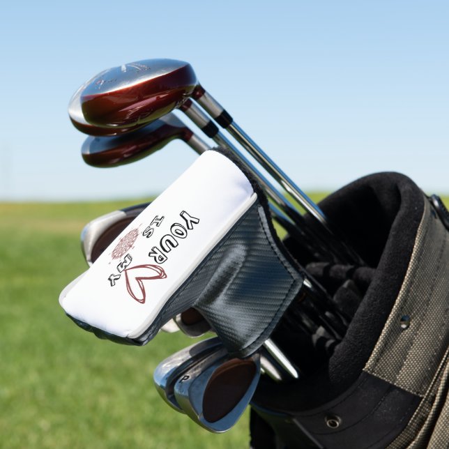 Romantic Compass Love Quote Gift  Golf Head Cover (In Situ)