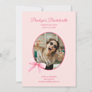 Romantic Coquette Bachelorette Party Invitation