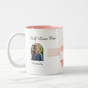 Romantic Coquette Cherub Valentine's Day Two-Tone Coffee Mug