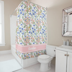 Romantic Cottage Wildflower Retreat Shower Curtain