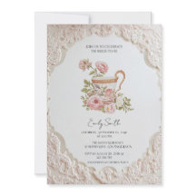 Romantic Cottagecore Bridal Shower Invitation
