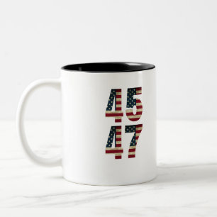 romantic couple art, love silhouette, watercolor c Two-Tone coffee mug