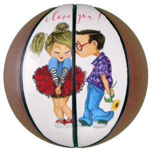 Romantic Couple Basketball Gift - I Love You