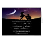 Romantic Couple Crescent Moon and Stars Wedding