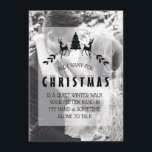 Romantic Couple Custom Photo Christmas Card<br><div class="desc">Calligraphic Merriest Christmas Custom Photo Card</div>