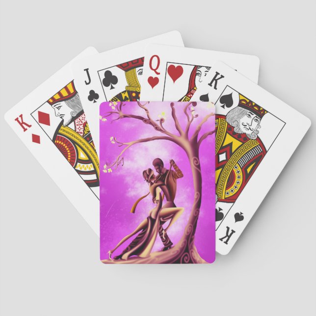 Romantic Couple Dance the Tango Playing Cards (Back)