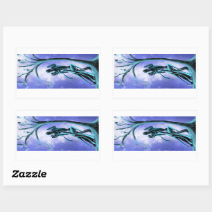 Romantic Couple Dance the Tango Rectangular Sticker