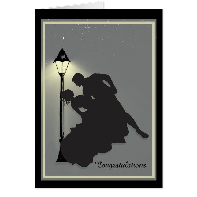 Romantic Couple Dancing Under a Streetlight (Front)