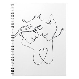 Romantic couple Drawing Notebook