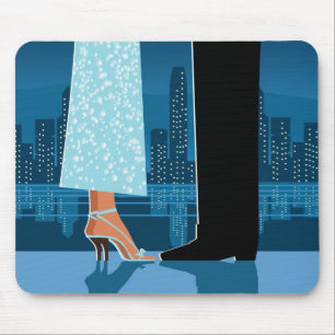 Romantic Couple in City Mouse Mat