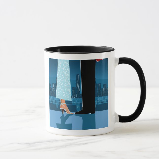 Romantic Couple in City Mug (Right)