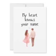 Romantic Couple Love Card, Valentine's Day