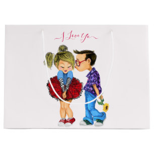 Romantic Couple Love Gift Bag - I Love You