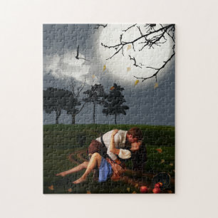 ROMANTIC COUPLE MOONLIGHT SENSUAL PUZZLE