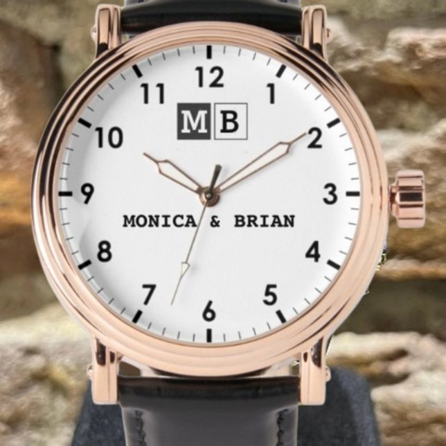 Romantic Couple name beautiful  Monogram Watch (Creator Uploaded)