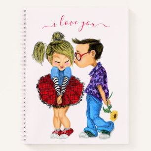 Romantic Couple Notebook - I Love You