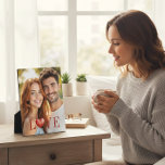 Romantic Couple Red Heart Photo Display Plaque<br><div class="desc">Capture your most cherished moments with this beautiful photo plaque, perfect for celebrating your love. The design features a heartwarming red heart symbol alongside the word 'LOVE', set against a vibrant backdrop. This elegant piece is an ideal way to commemorate anniversaries, Valentine's Day, or simply to express your affection. Display...</div>