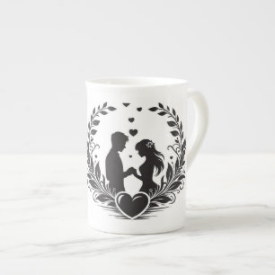 Romantic Couple Silhouette Coffee Mug