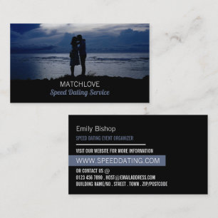 Romantic Couple, Speed Dating Event Organiser Business Card