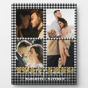 Romantic Couple True Love 4 Photo & Quote  Plaque