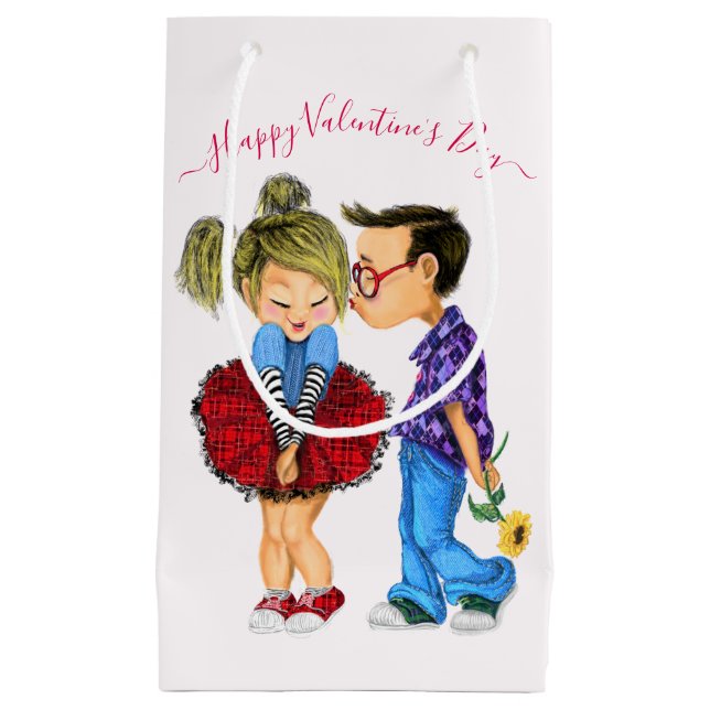 Romantic Couple Valentine's Day Gift Bag (Front)