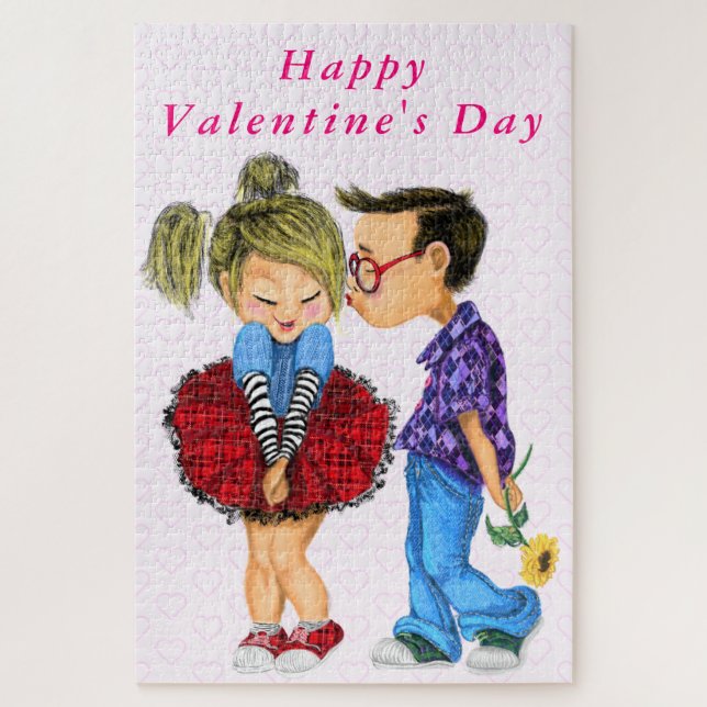 Romantic Couple Valentine's Day Puzzle (Vertical)