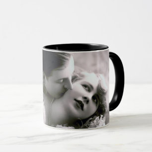 Romantic Couple Vintage Retro Photo Elegant Love Mug