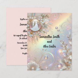 Romantic Couple Wedding Invitation