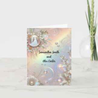 Romantic Couple Wedding Invitation